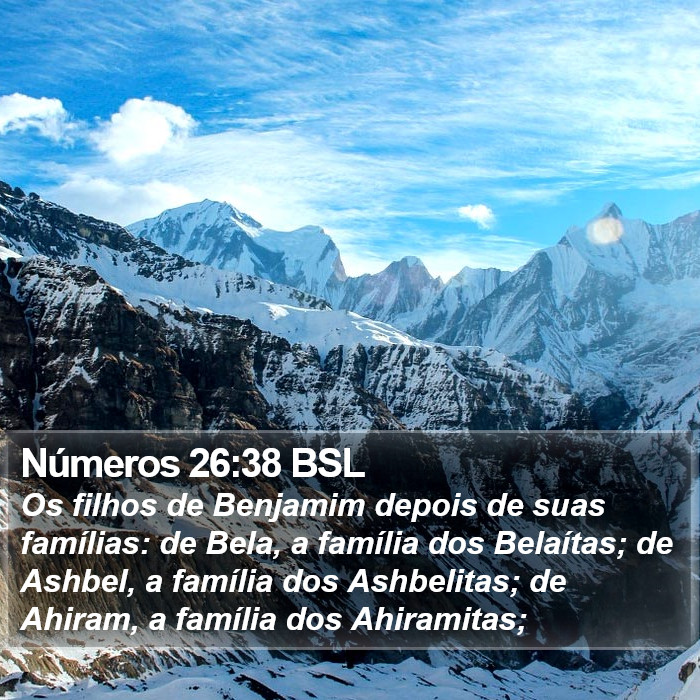 Números 26:38 BSL Bible Study