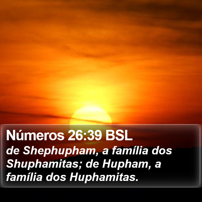 Números 26:39 BSL Bible Study