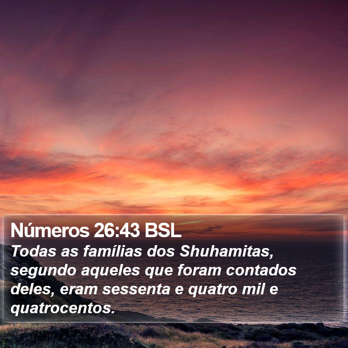 Números 26:43 BSL Bible Study