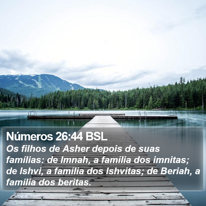 Números 26:44 BSL Bible Study