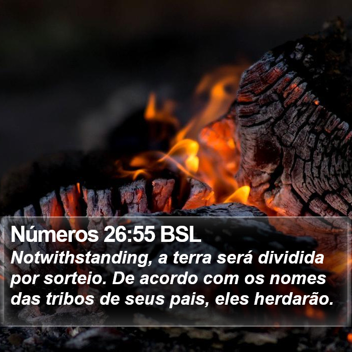Números 26:55 BSL Bible Study