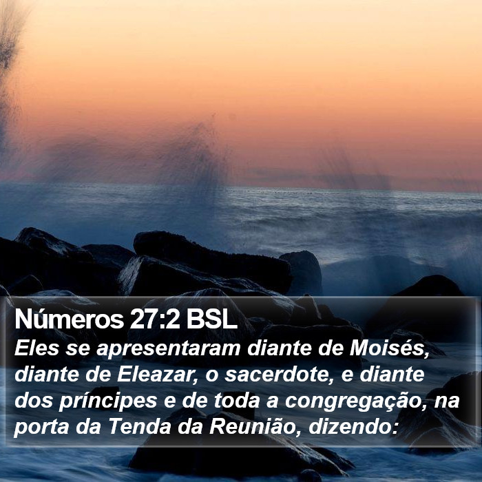 Números 27:2 BSL Bible Study