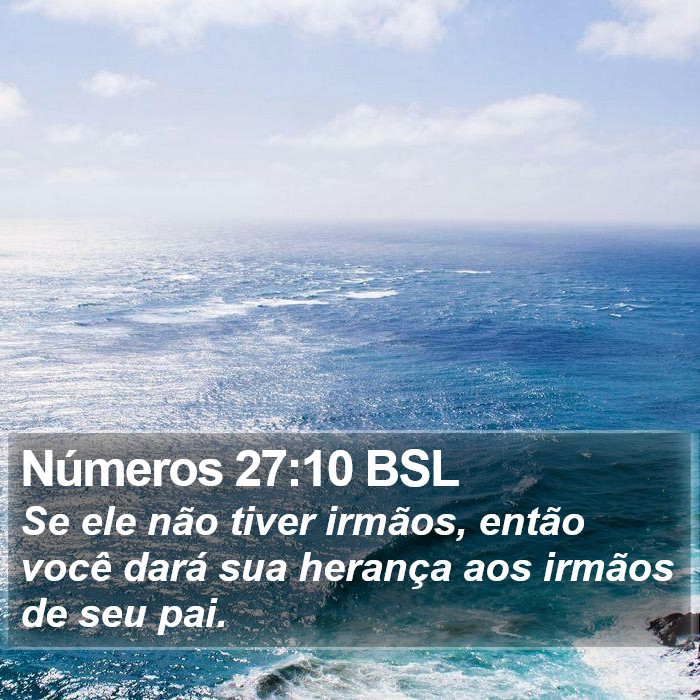 Números 27:10 BSL Bible Study