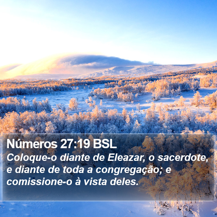 Números 27:19 BSL Bible Study