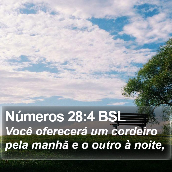 Números 28:4 BSL Bible Study