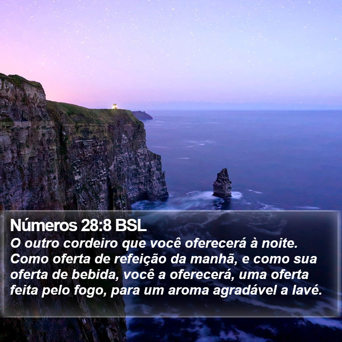 Números 28:8 BSL Bible Study