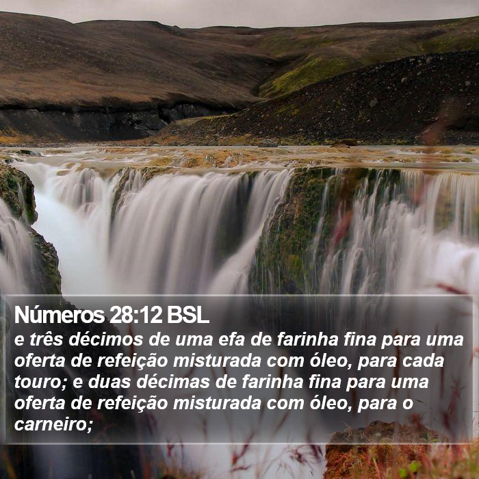 Números 28:12 BSL Bible Study