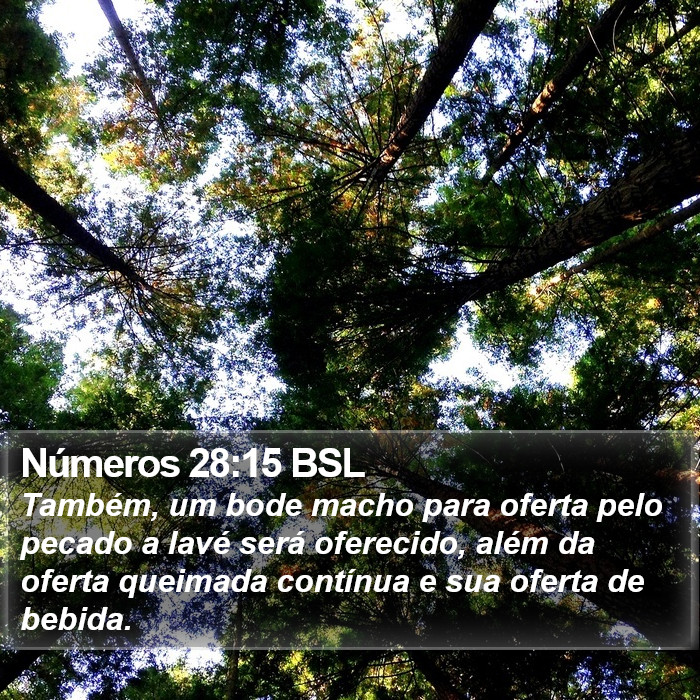 Números 28:15 BSL Bible Study