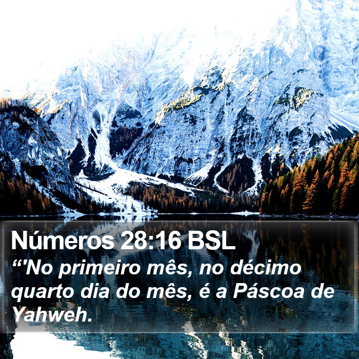 Números 28:16 BSL Bible Study