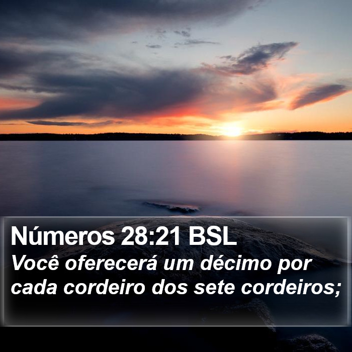 Números 28:21 BSL Bible Study