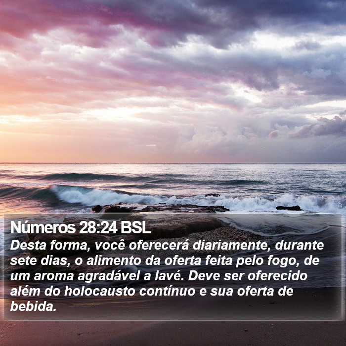 Números 28:24 BSL Bible Study
