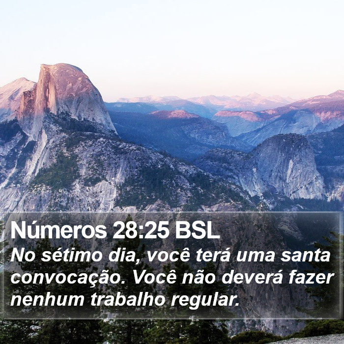 Números 28:25 BSL Bible Study