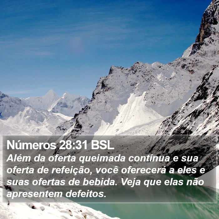 Números 28:31 BSL Bible Study