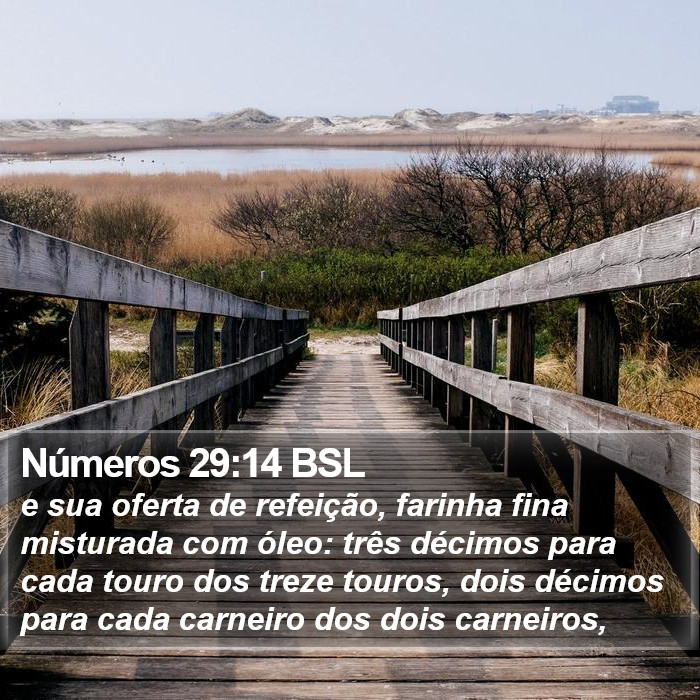 Números 29:14 BSL Bible Study
