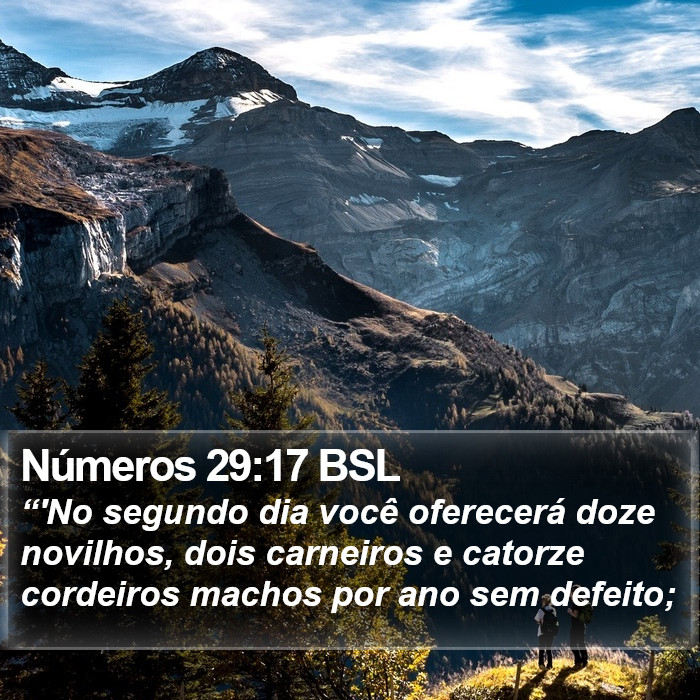Números 29:17 BSL Bible Study