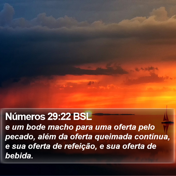 Números 29:22 BSL Bible Study