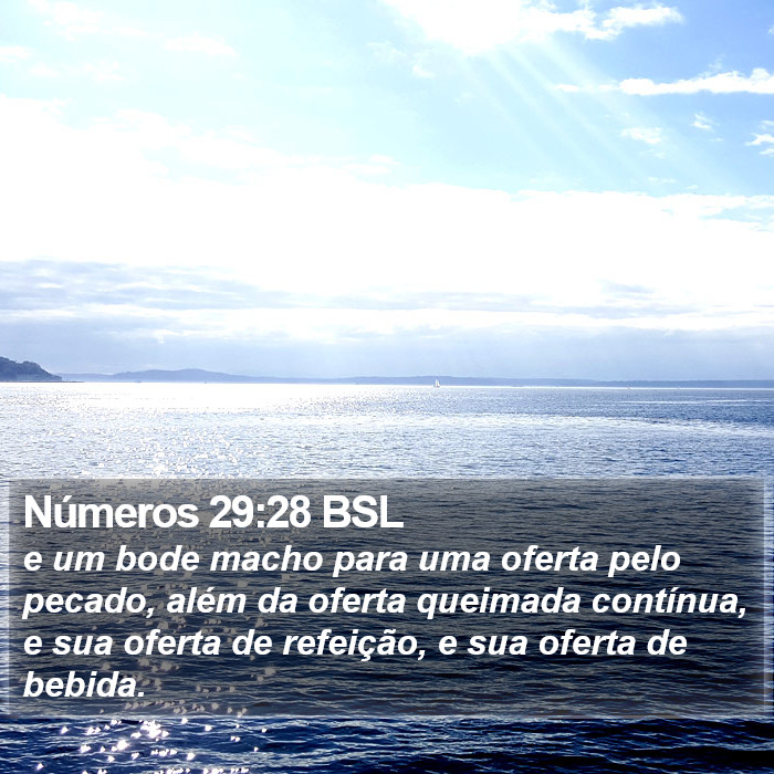 Números 29:28 BSL Bible Study