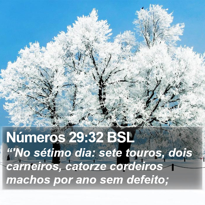 Números 29:32 BSL Bible Study