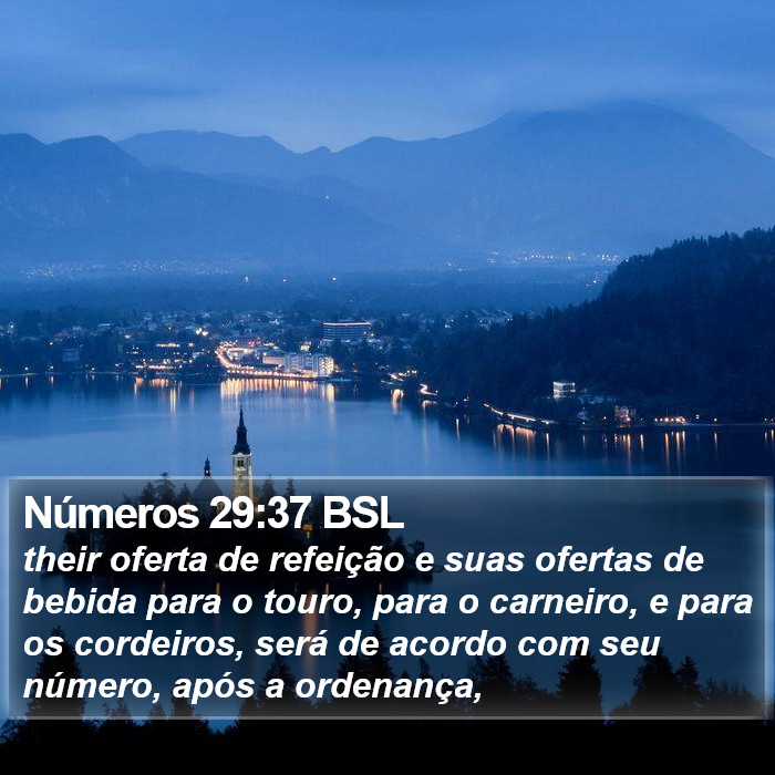 Números 29:37 BSL Bible Study