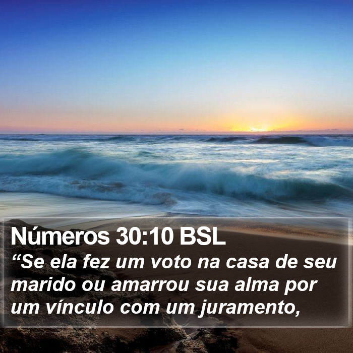 Números 30:10 BSL Bible Study