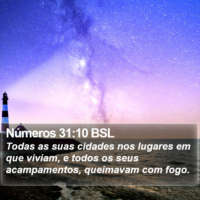 Números 31:10 BSL Bible Study