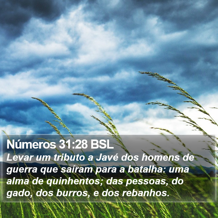 Números 31:28 BSL Bible Study