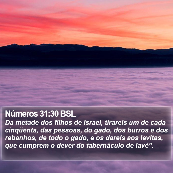 Números 31:30 BSL Bible Study