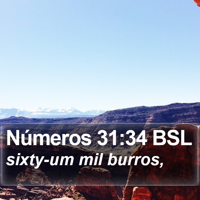 Números 31:34 BSL Bible Study
