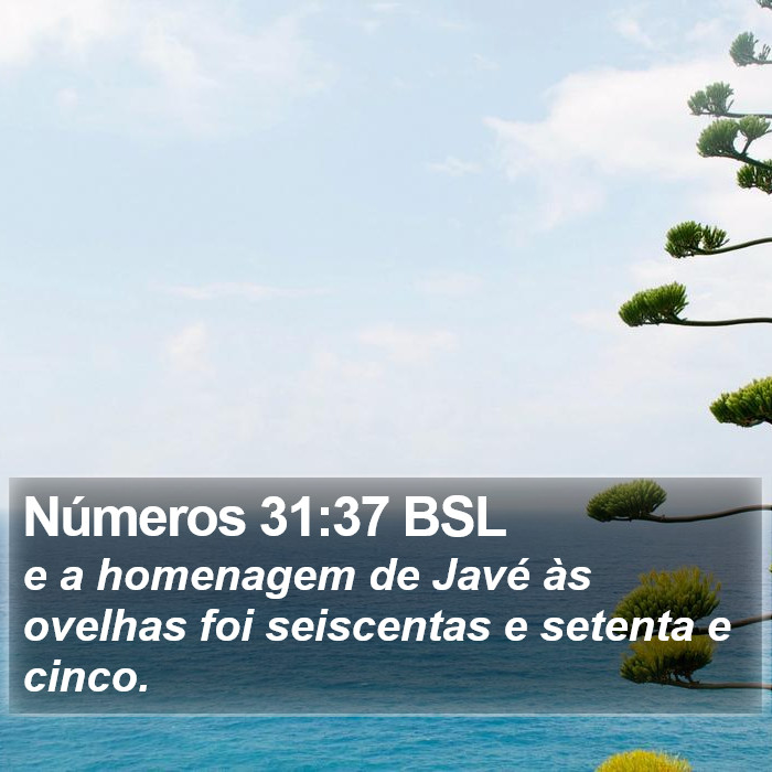 Números 31:37 BSL Bible Study