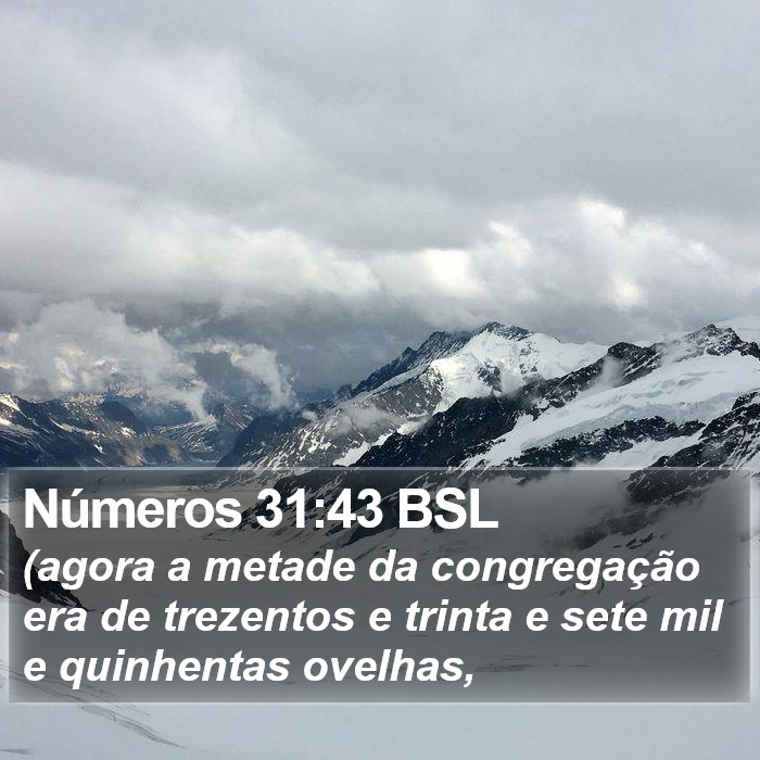 Números 31:43 BSL Bible Study