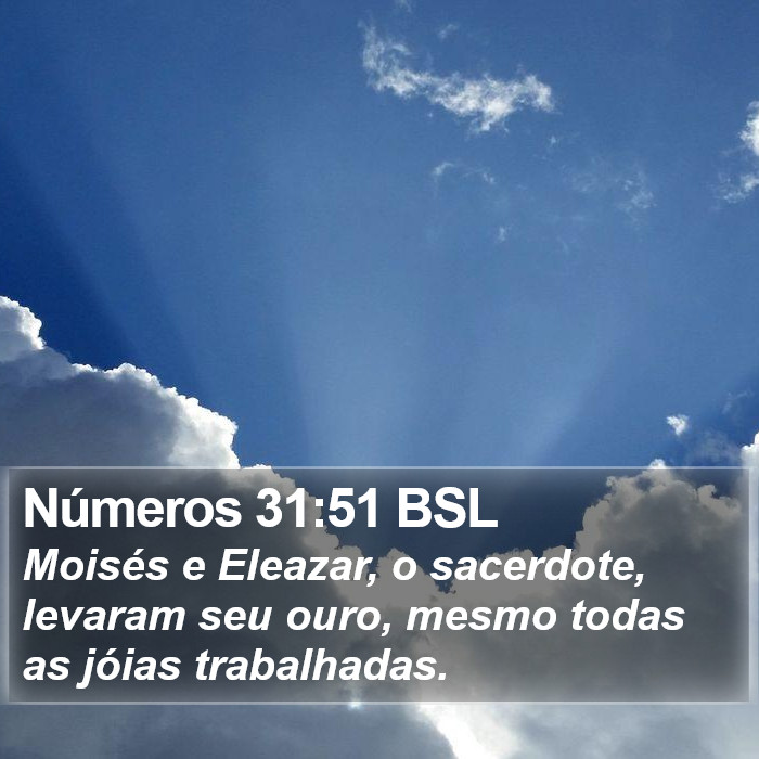 Números 31:51 BSL Bible Study
