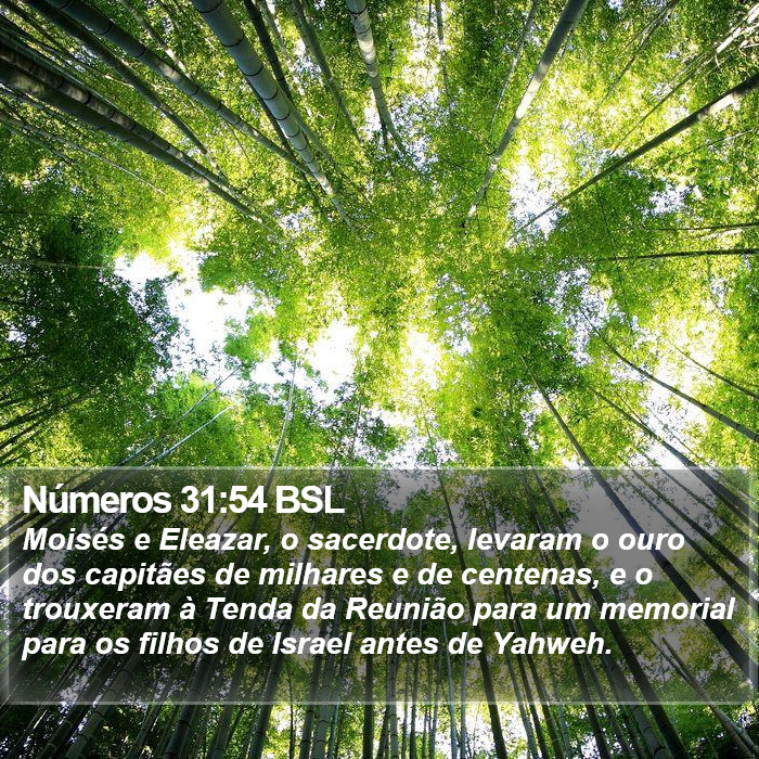 Números 31:54 BSL Bible Study
