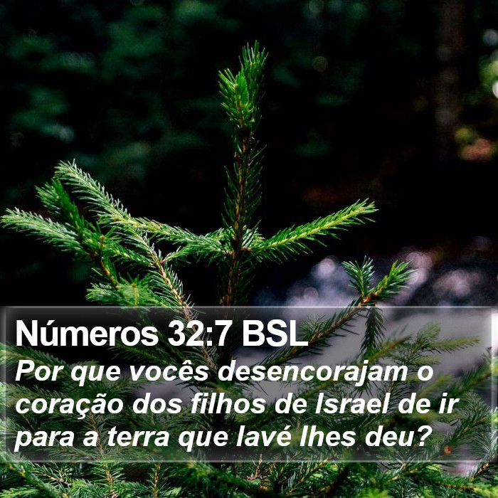 Números 32:7 BSL Bible Study