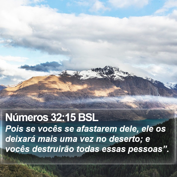 Números 32:15 BSL Bible Study