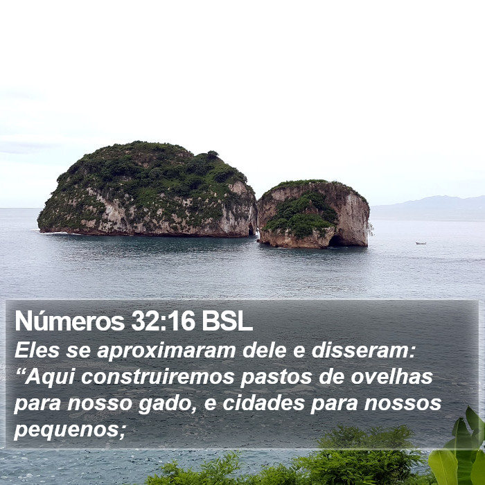 Números 32:16 BSL Bible Study
