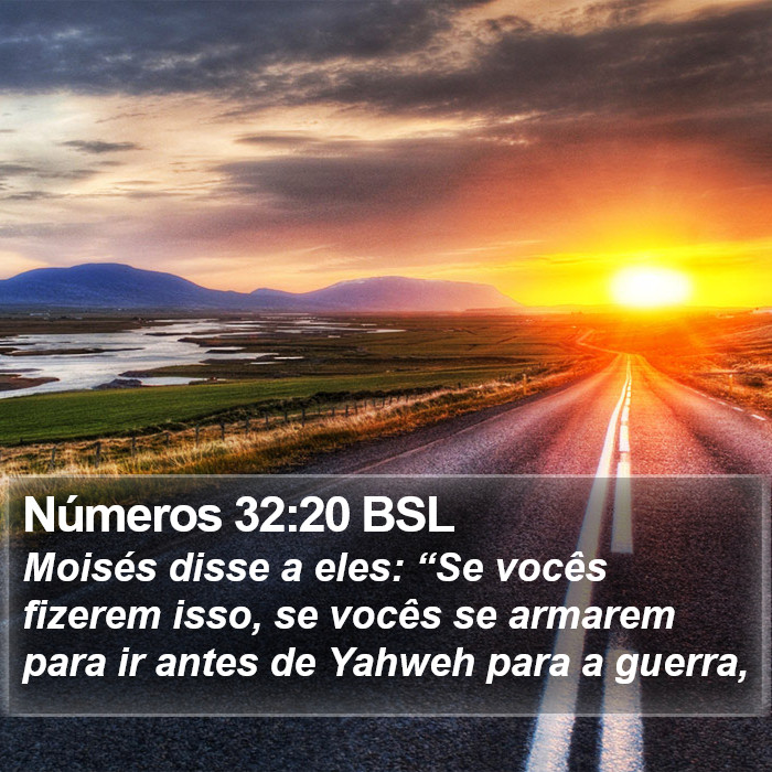 Números 32:20 BSL Bible Study