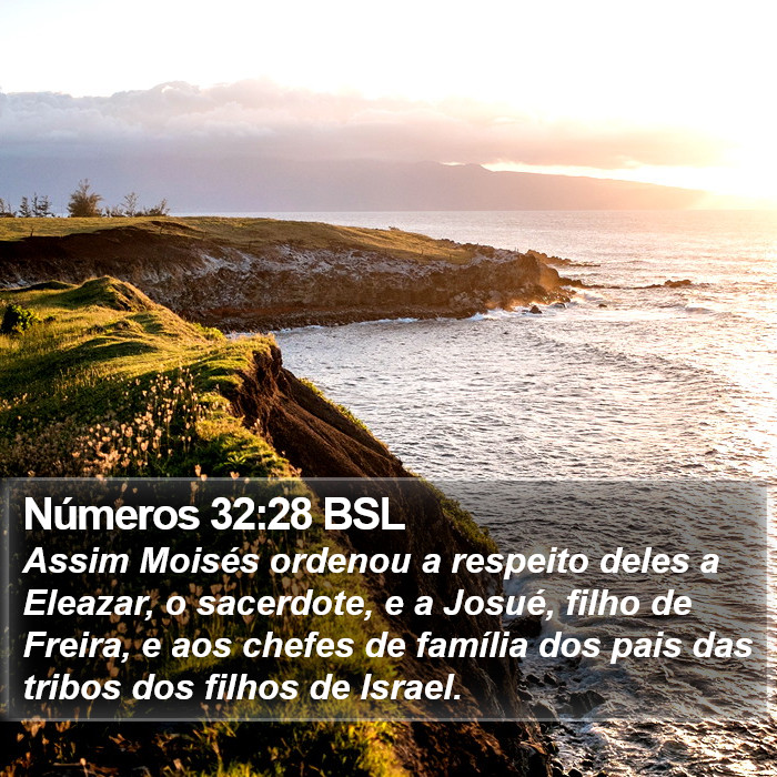 Números 32:28 BSL Bible Study