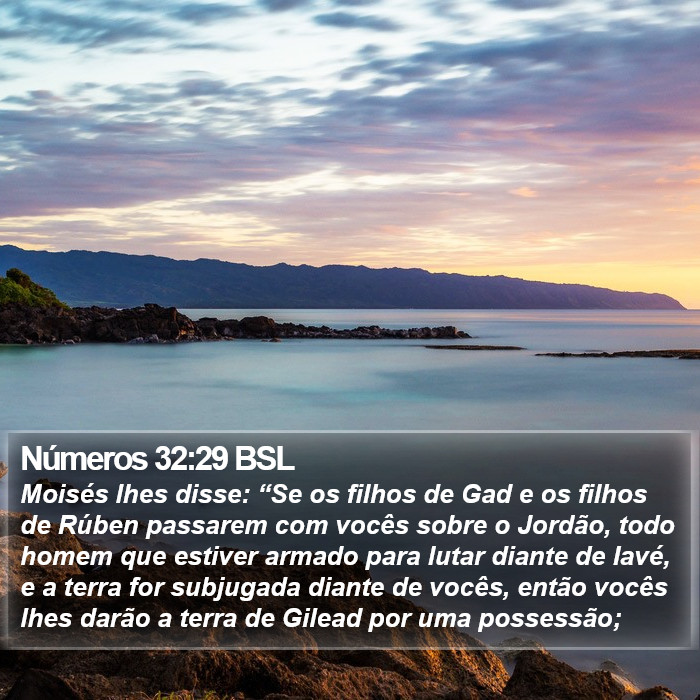 Números 32:29 BSL Bible Study
