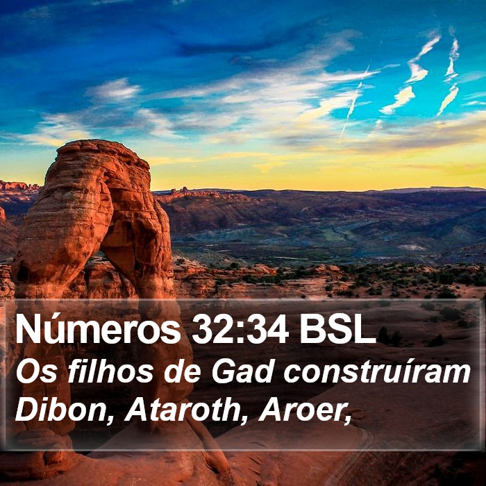 Números 32:34 BSL Bible Study