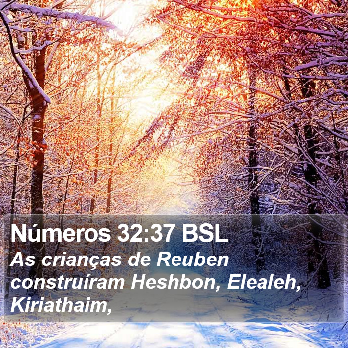 Números 32:37 BSL Bible Study