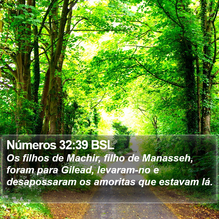 Números 32:39 BSL Bible Study