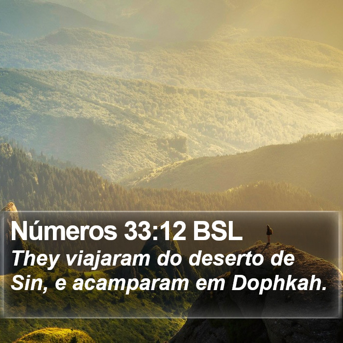 Números 33:12 BSL Bible Study