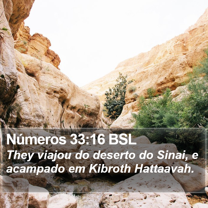 Números 33:16 BSL Bible Study