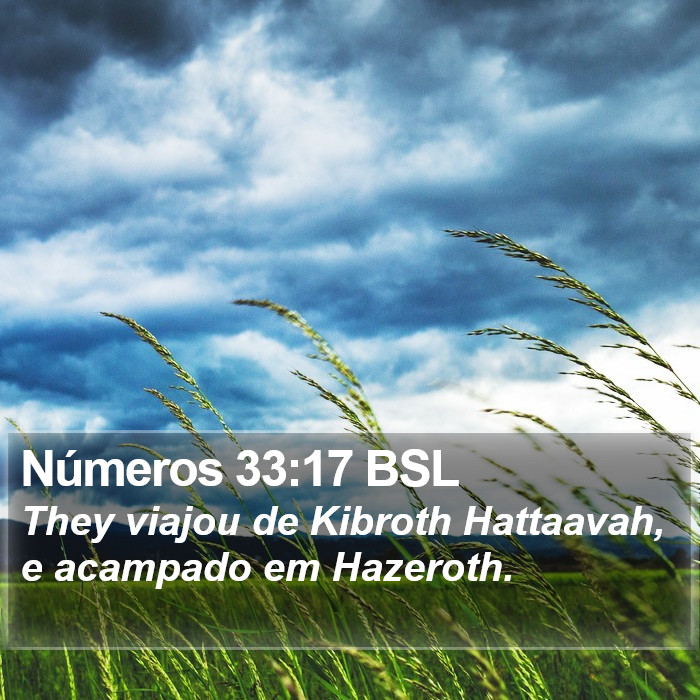 Números 33:17 BSL Bible Study