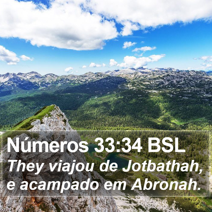 Números 33:34 BSL Bible Study