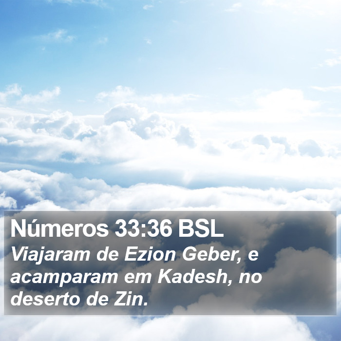 Números 33:36 BSL Bible Study