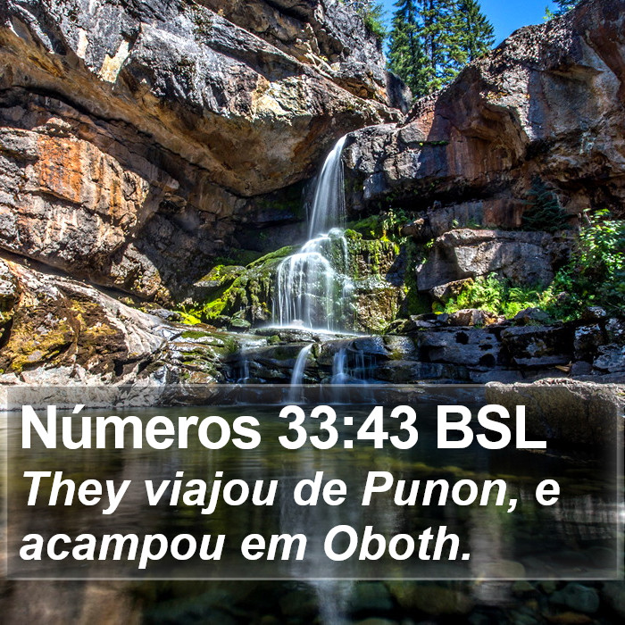 Números 33:43 BSL Bible Study