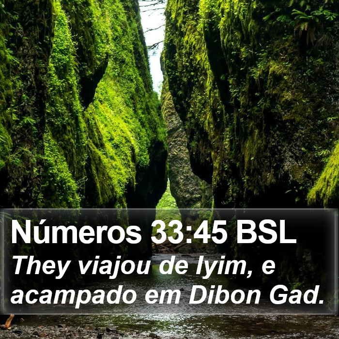 Números 33:45 BSL Bible Study