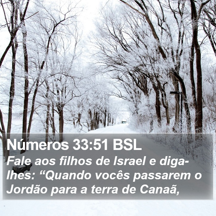 Números 33:51 BSL Bible Study
