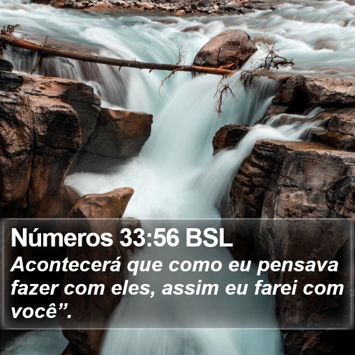 Números 33:56 BSL Bible Study
